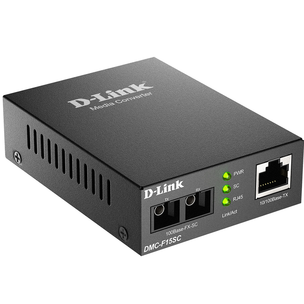 DMC-F15SC 10/100BaseTX to 100BaseFX SC Single-mode Media Converter 15km