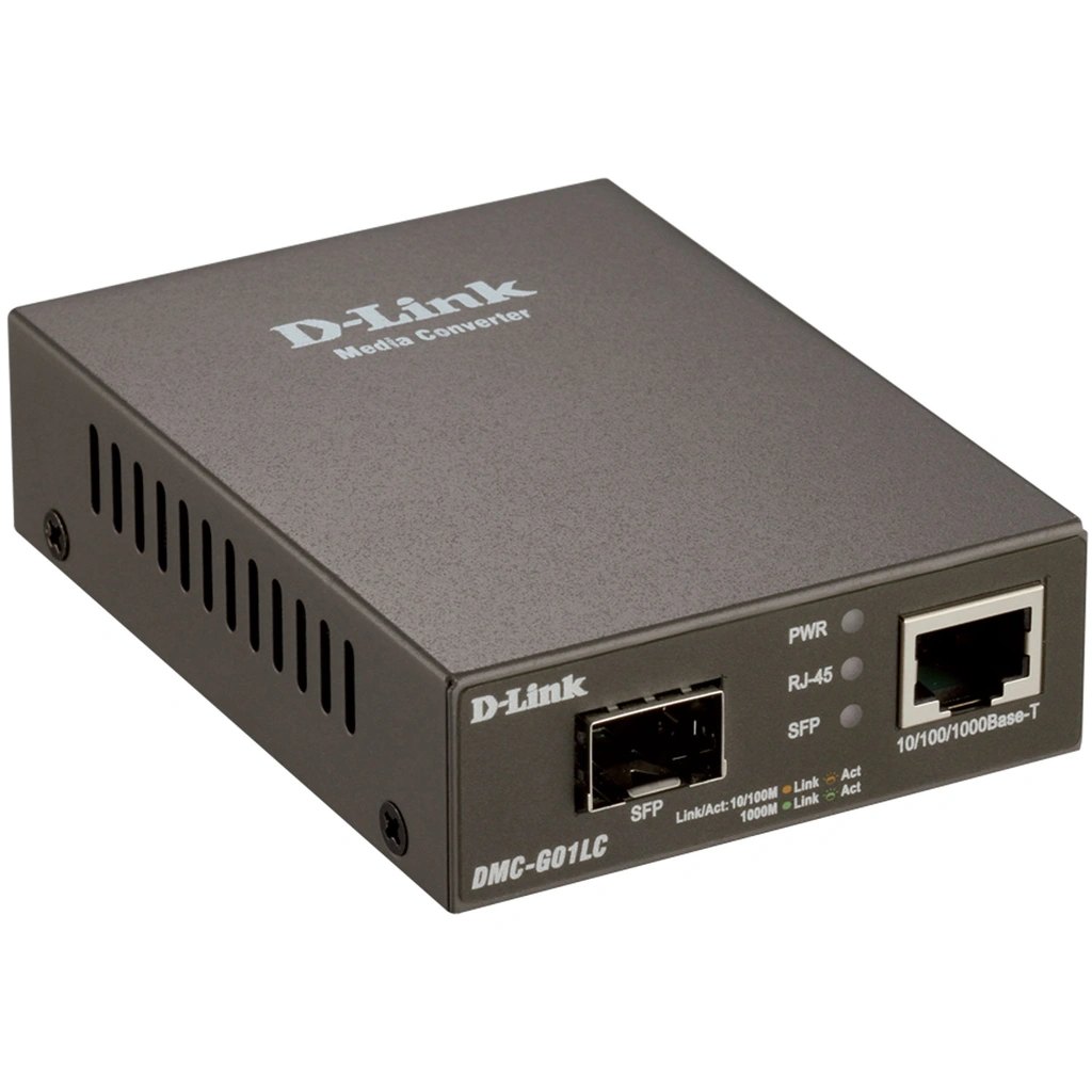 DMC-G01LC 10/100/1000Mbps to SFP Standalone Media Converter