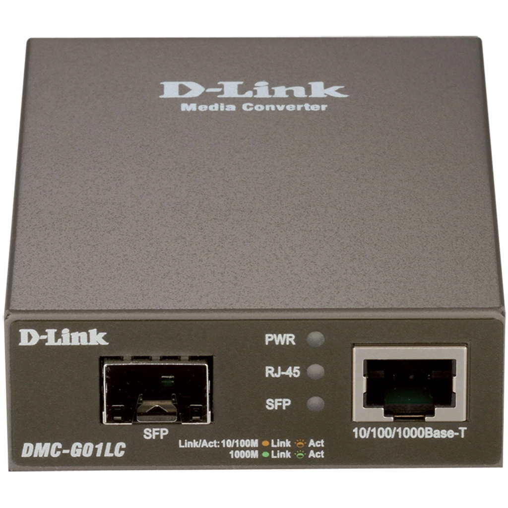 DMC-G01LC 10/100/1000Mbps to SFP Standalone Media Converter