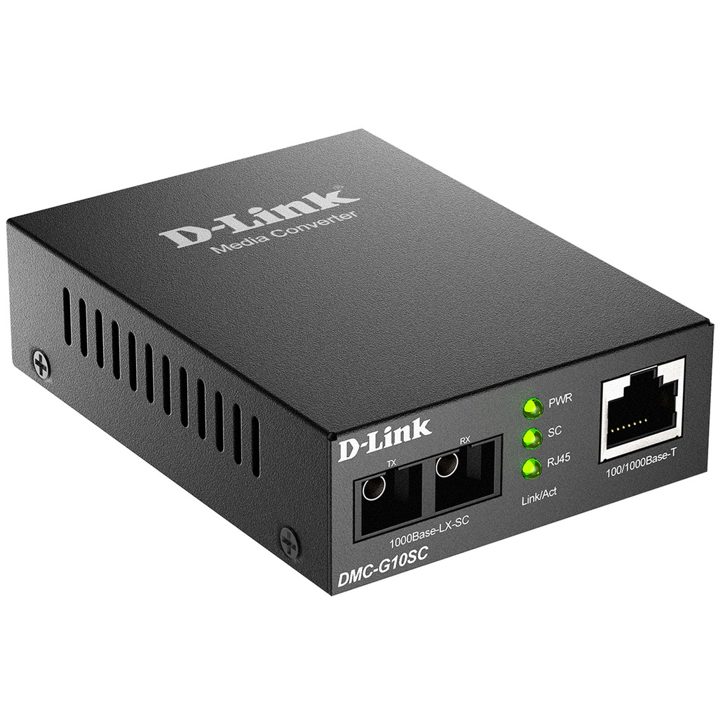 DMC-G10SC 100/1000BaseT to 1000BaseLX SC Single-mode Media Converter 10 km