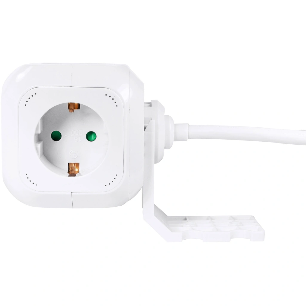 Power Cube Multi-grenuttag + USB-A/USB-C PD 20W