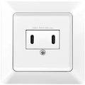 Vägguttag med 2xUSB-C PD 25W