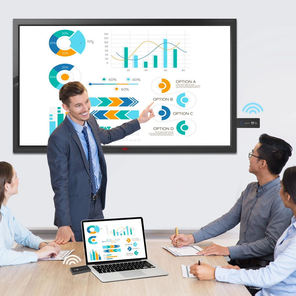 Trådlös HDMI-överföring HDMI till HDMI-kit 1till1 4K@60Hz