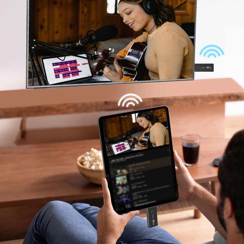 Trådlös HDMI-överföring USB-C till HDMI-kit 1till1 4K@60Hz