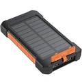 PowerBank 6.000 mAh 10W Solcell Svart/Orange
