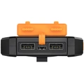 PowerBank 6.000 mAh 10W Solcell Svart/Orange