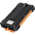 PowerBank 6.000 mAh 10W Solcell Svart/Orange
