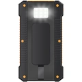 PowerBank 6.000 mAh 10W Solcell Svart/Orange