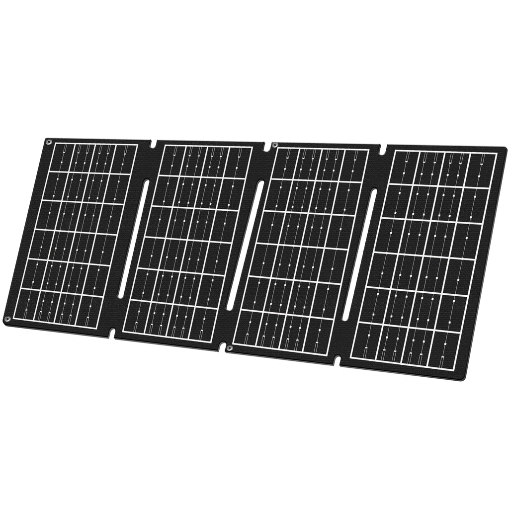 Foldable solar panel with USB charger 1x USB-C, 1 x USB-A 15W