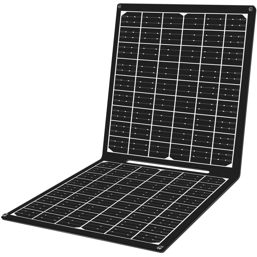 Foldable Solar Panel with USB Charger 1x USB-C, 1 x USB-A 30W