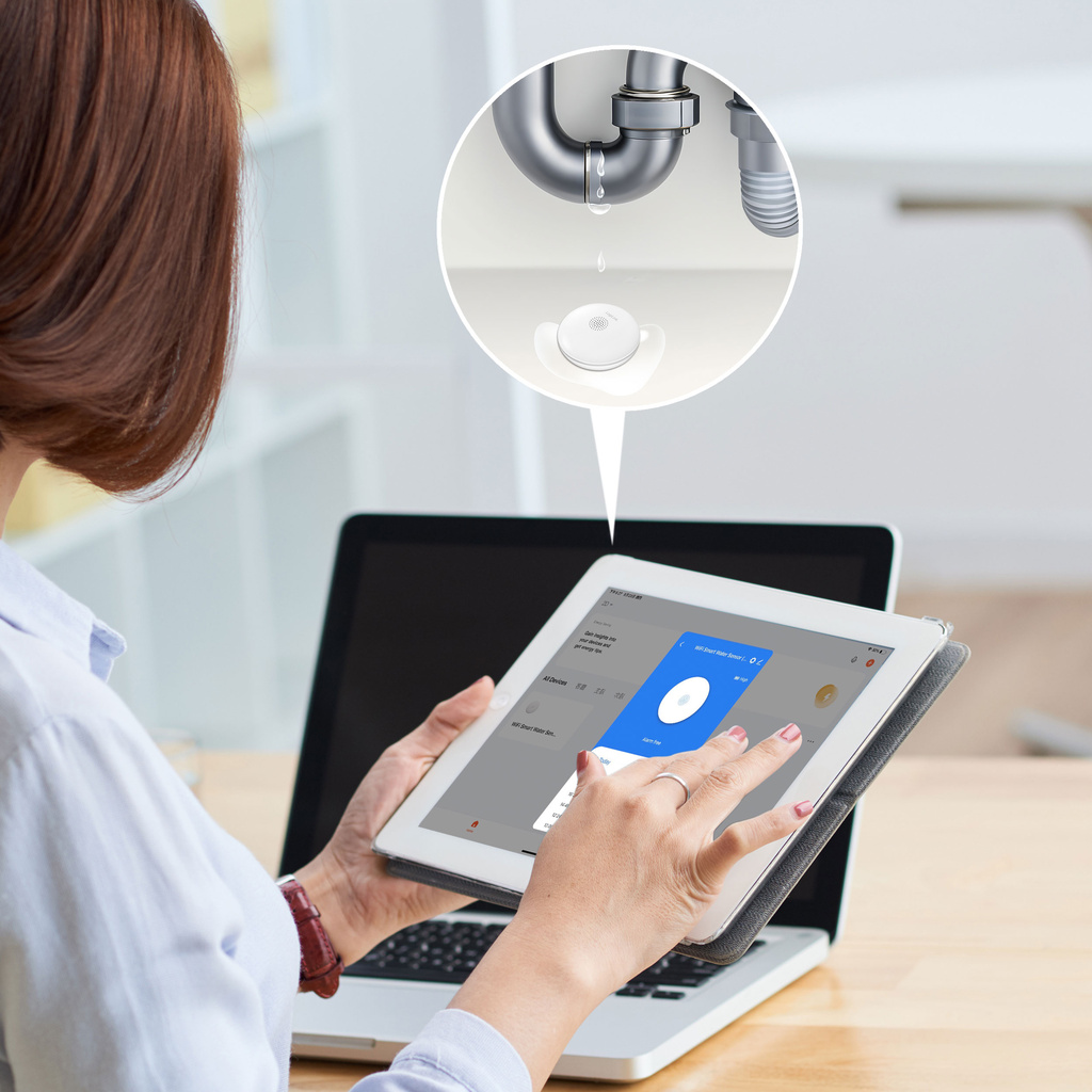 Smart Vattenläckagesensor Wifi Tuya