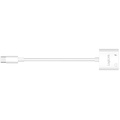 USB-C-adapter med 1 x ljudport, 1 x USB-C PD 60W Vit