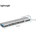 Ultraslim 4-port USB-A hub 1 x USB-A3.0, 3 x USB-A2.0