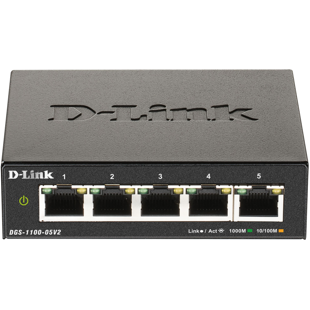 DGS-1100-05V2 5-port Smart Managed Gigabit Switch