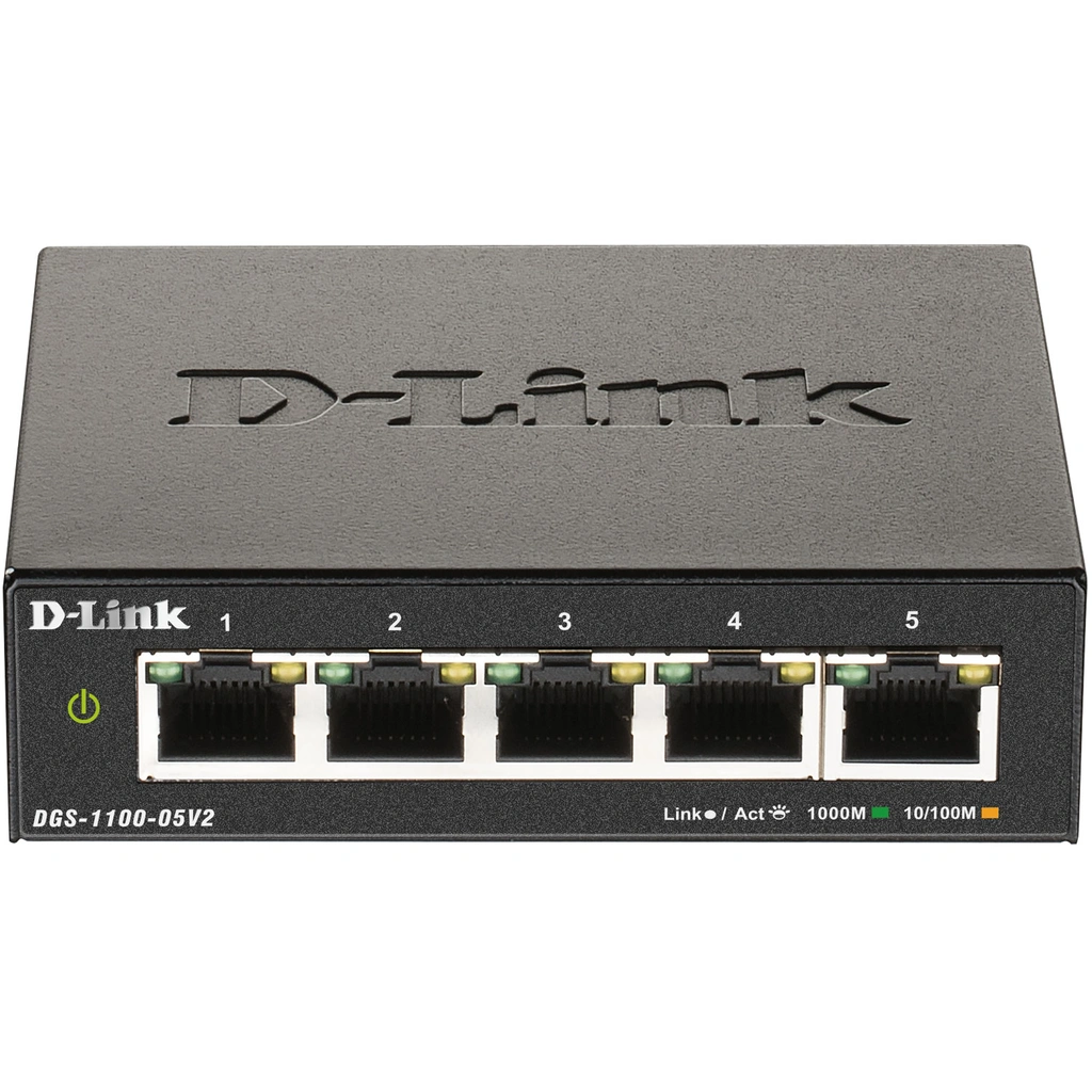 DGS-1100-05V2 5-port Smart Managed Gigabit Switch
