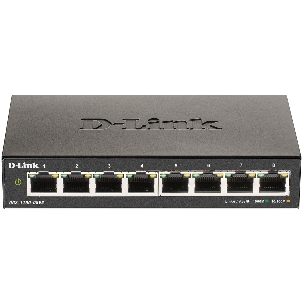 DGS-1100-08V2 8-port Smart Managed Gigabit Switch