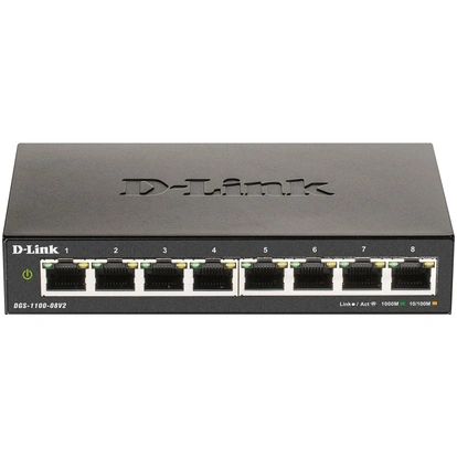 DGS-1100-08V2 8-port Smart Administrerbar Gigabitswitch