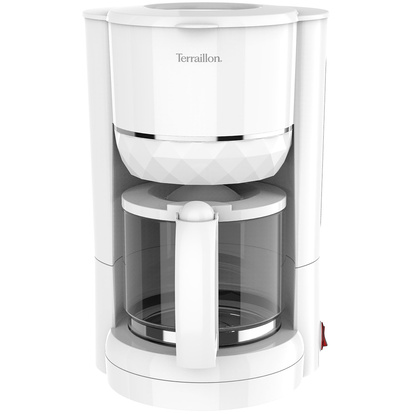 Kaffebryggare Diamond 1,25L 980W Droppstopp vit