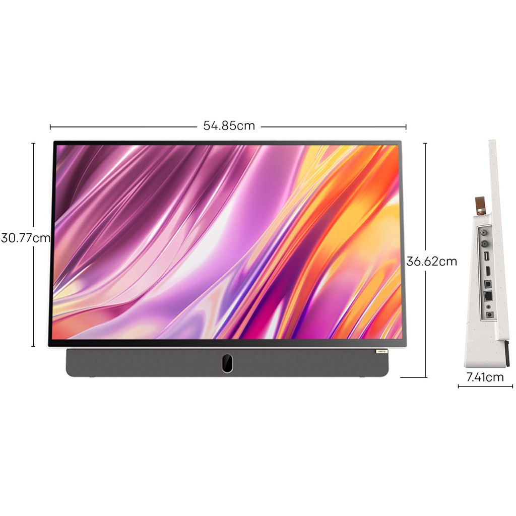 TV 24" 2K LED WiFi/LAN Portabel Google TV Vit