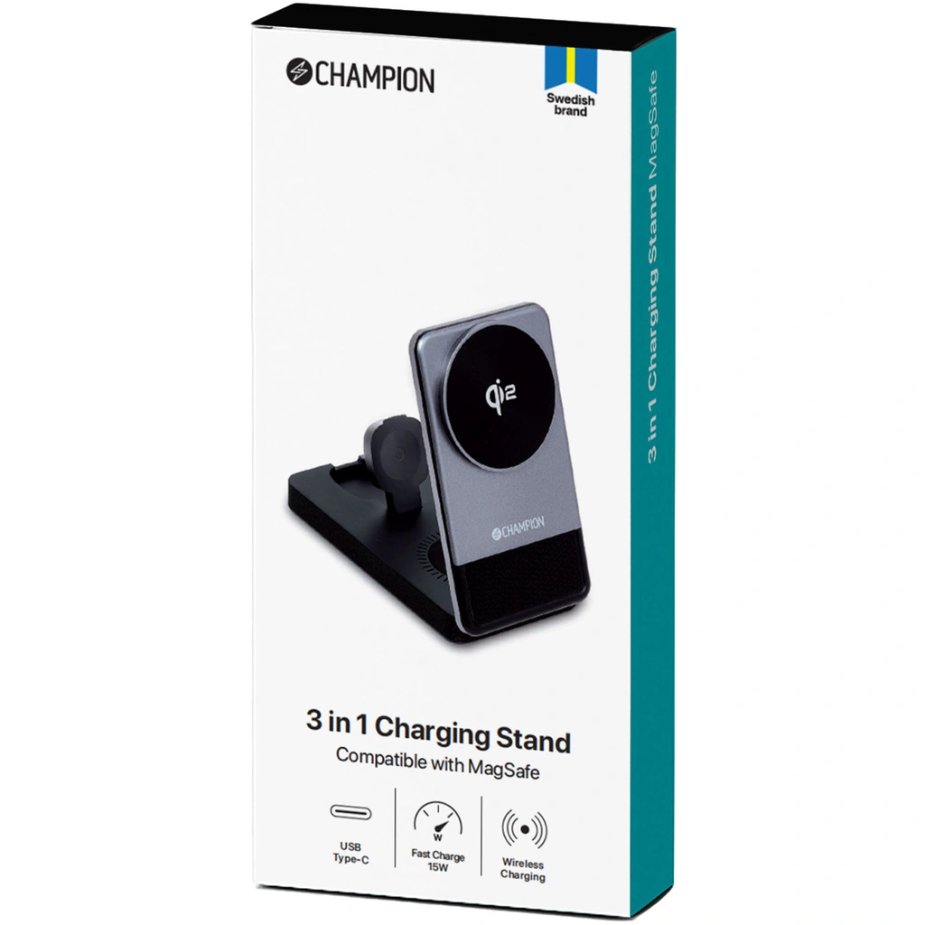 3-in-1 Laddställ QI2 15W
