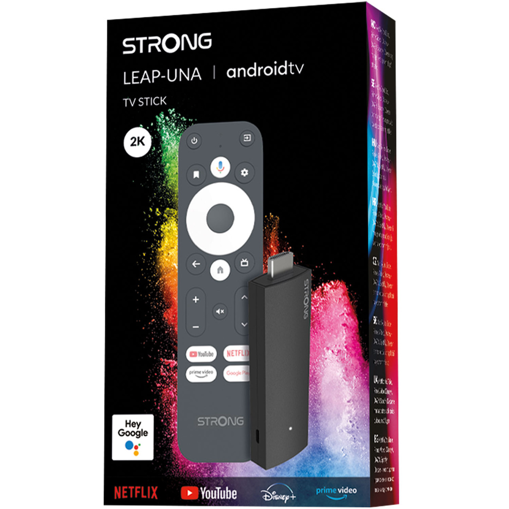 TV-stick 2K Wifi Android LEAP-UNA Black