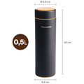 Termosflaska svart 0,5 liter On-the-go Bottle