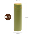 Termosflaska grön 0,5 liter On-the-go Bottle