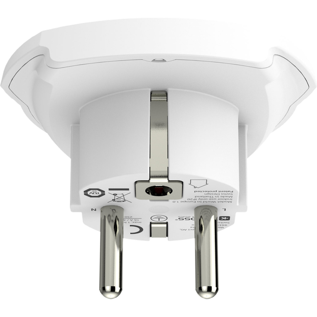 Reseadapter Världen till Europa Jordad