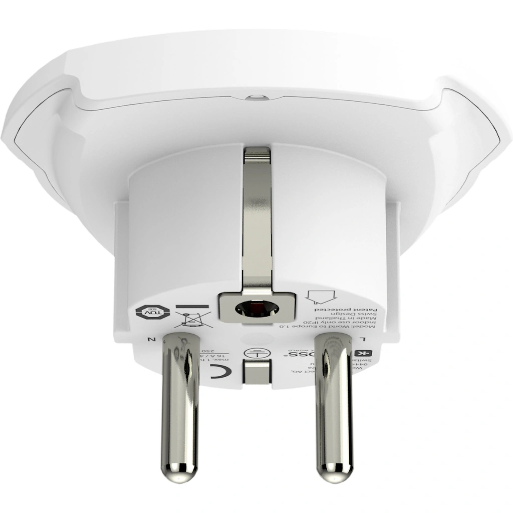 Reseadapter Världen till Europa Jordad