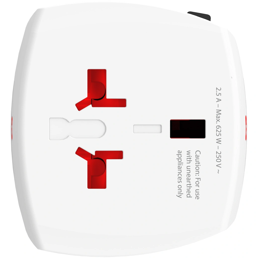 Världsreseadapter MUV Micro Ojordad