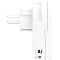 Reseadapter Världen till Europa USB-A/USB-C 20W Jordad