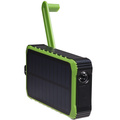 PowerBank 10.000 mAh Solcell Vev Svart/Grön
