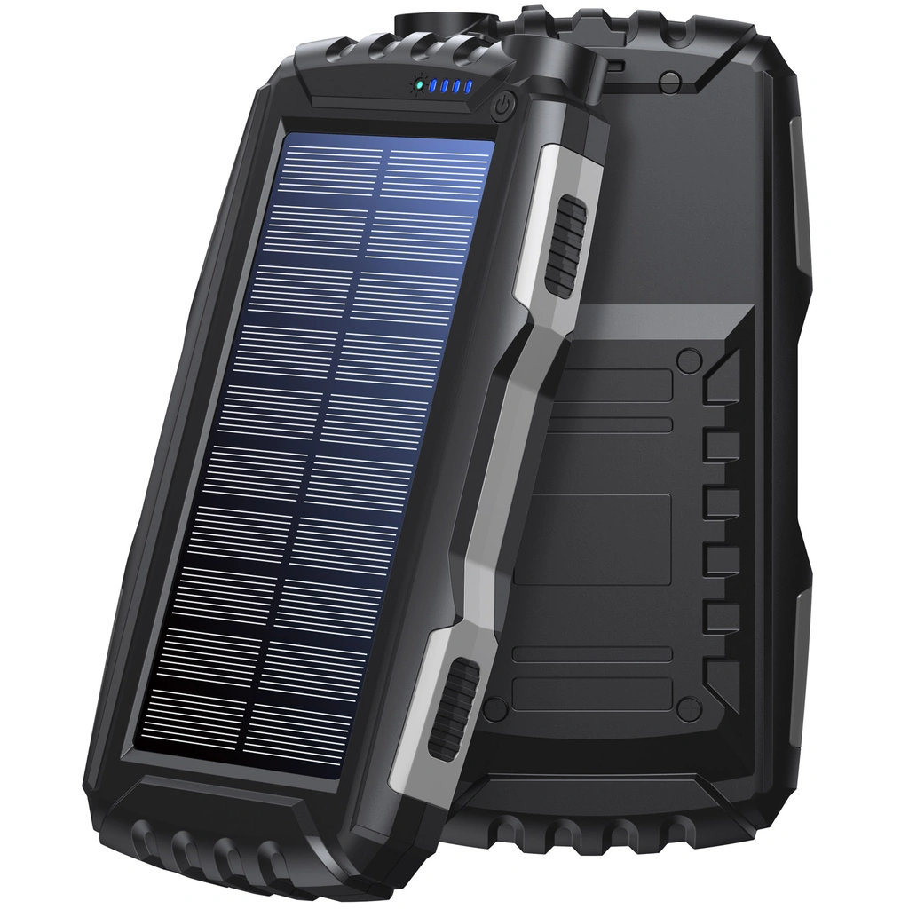 PowerBank 20.000 mAh Solcell Svart
