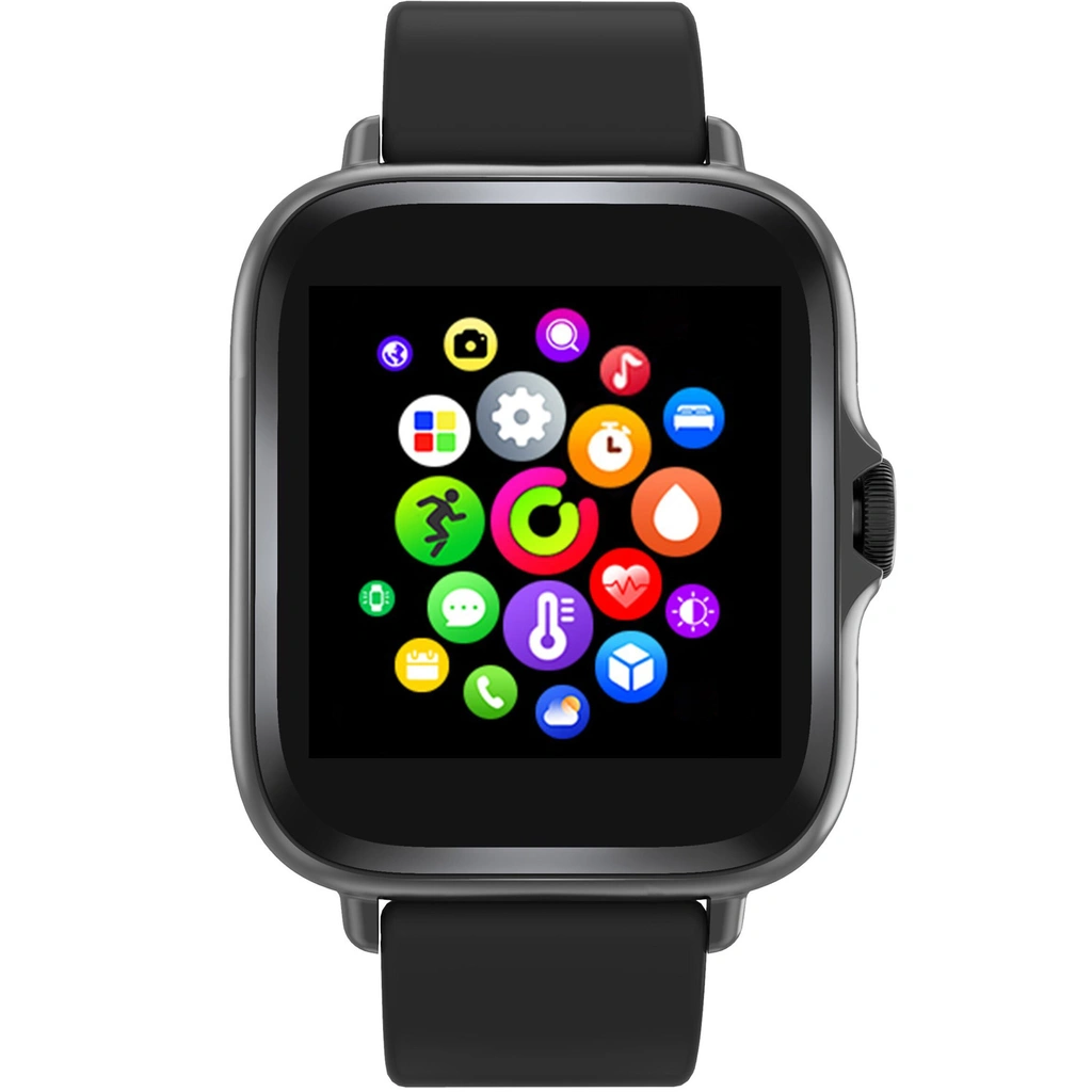 SmartWatch 1,44" display Hjärtsensor Svart