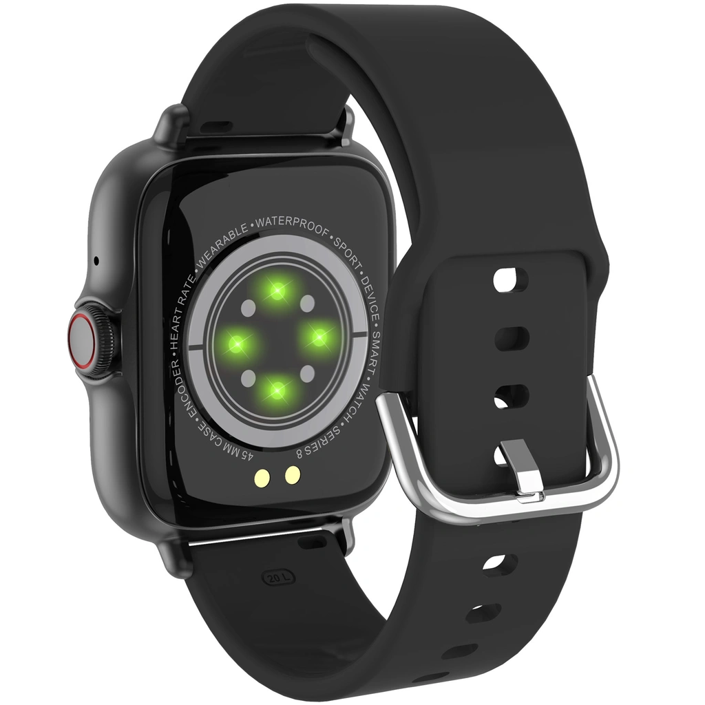 SmartWatch 1,44" display Hjärtsensor Svart