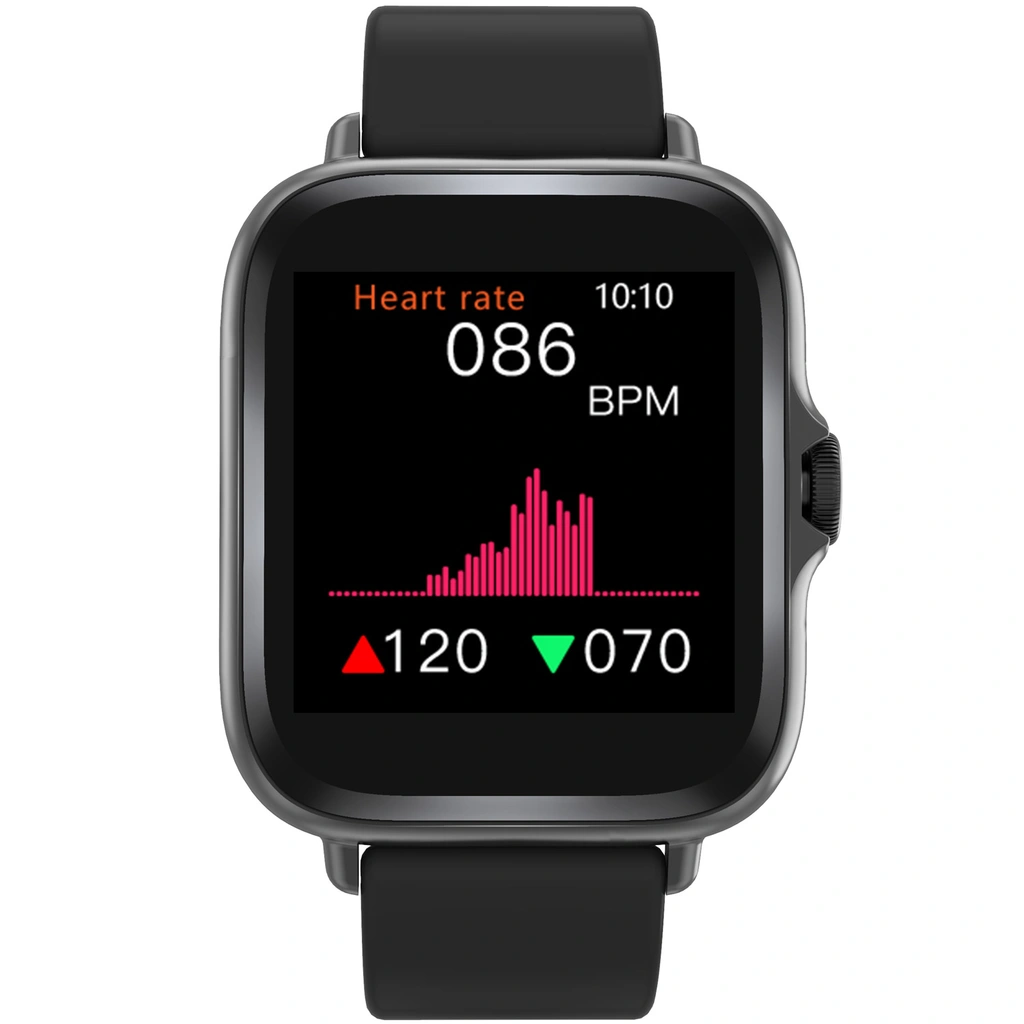 SmartWatch 1,44" display Hjärtsensor Svart
