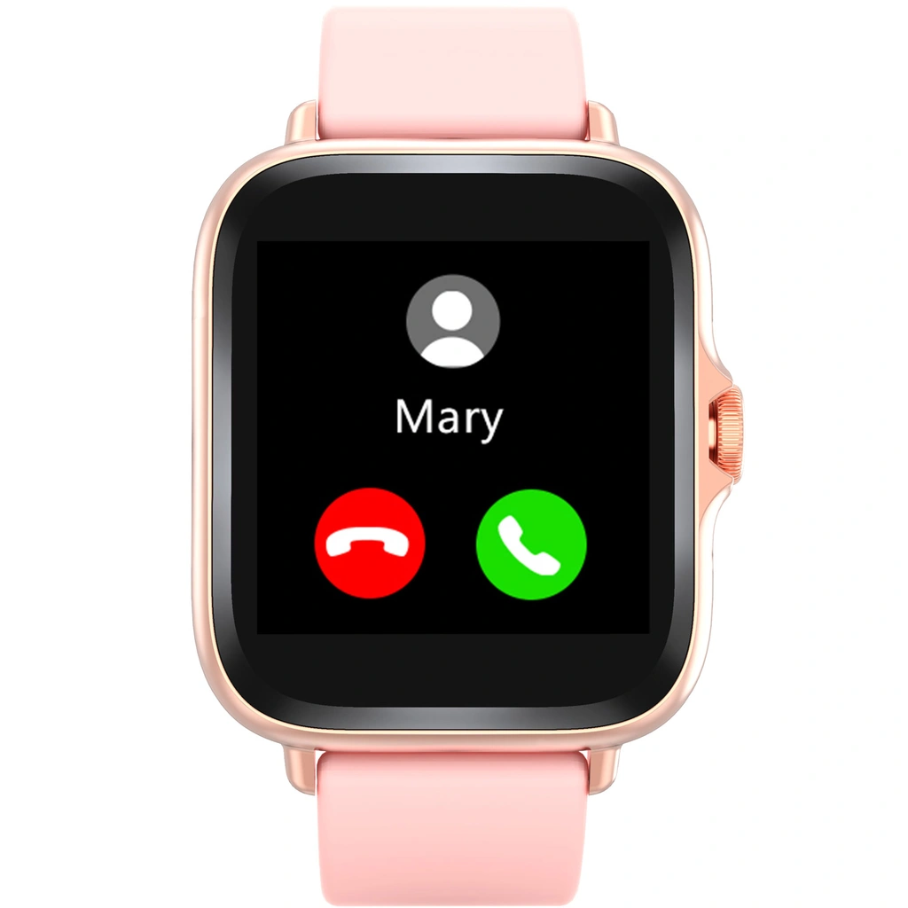 SmartWatch 1,44" display Hjärtsensor Rosa