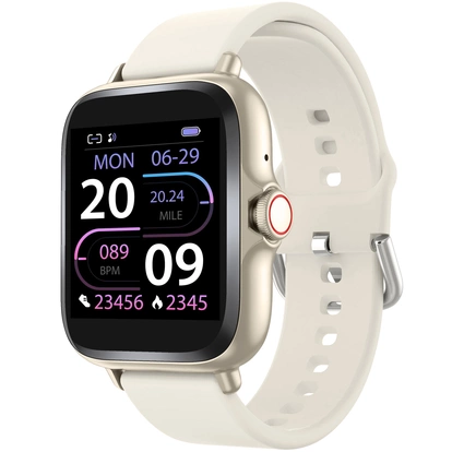 SmartWatch 1,44" display Hjärtsensor Beige