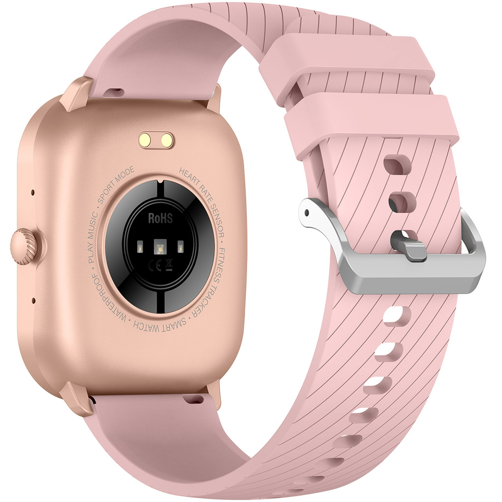 SmartWatch 2,04" AMOLED Hälsokoll SWC-187RO Rosa