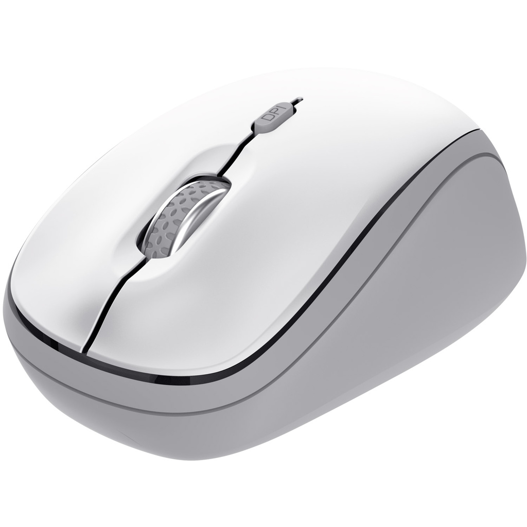 Yvi+ Wireless mouse Bluetooth / 2,4 GHz White