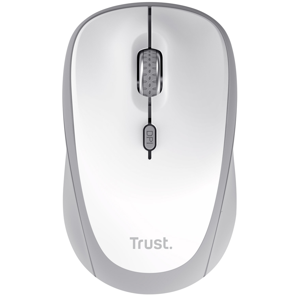 Yvi+ Wireless mouse Bluetooth / 2,4 GHz White