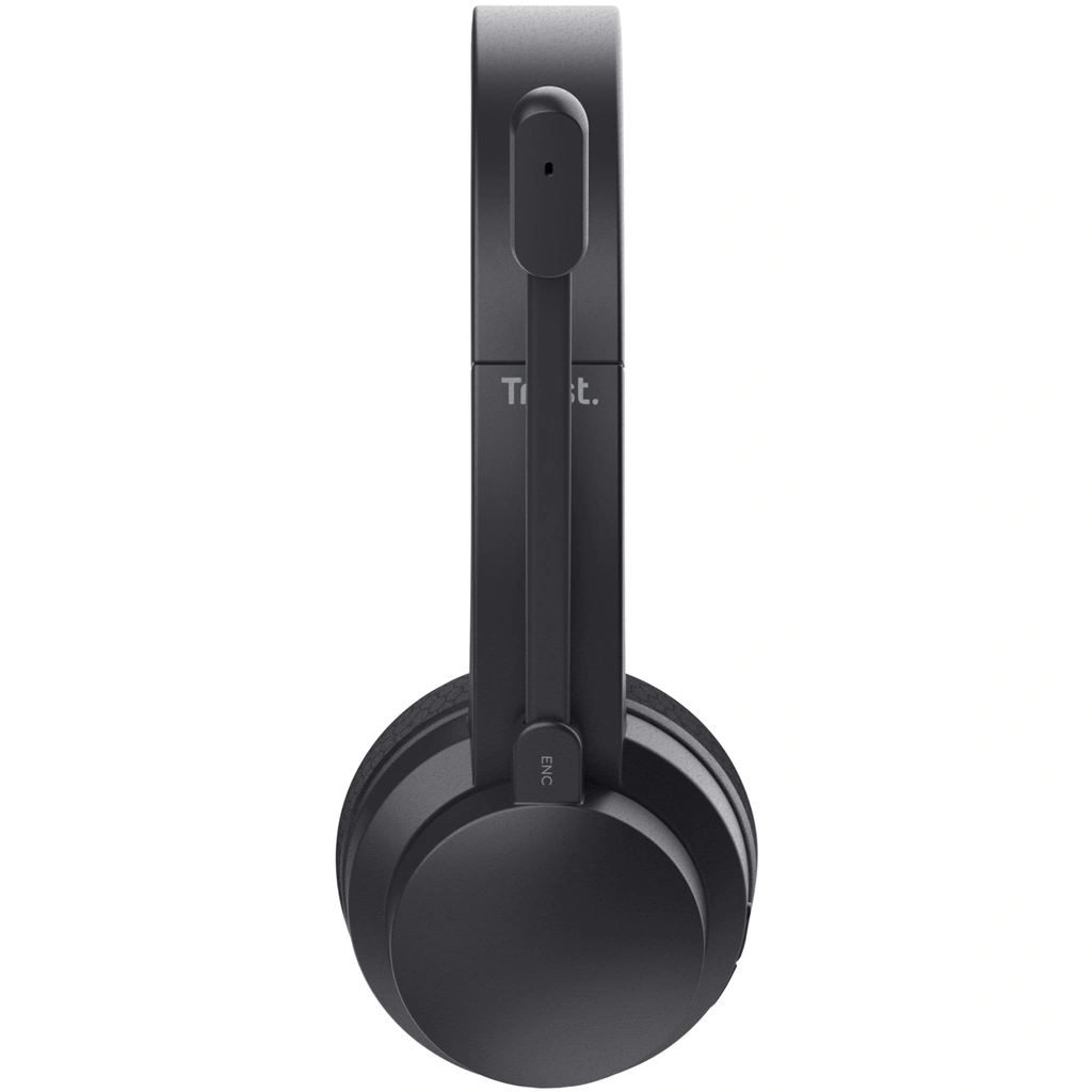 Ayda Trådlöst PC-headset Bluetooth ENC Svart