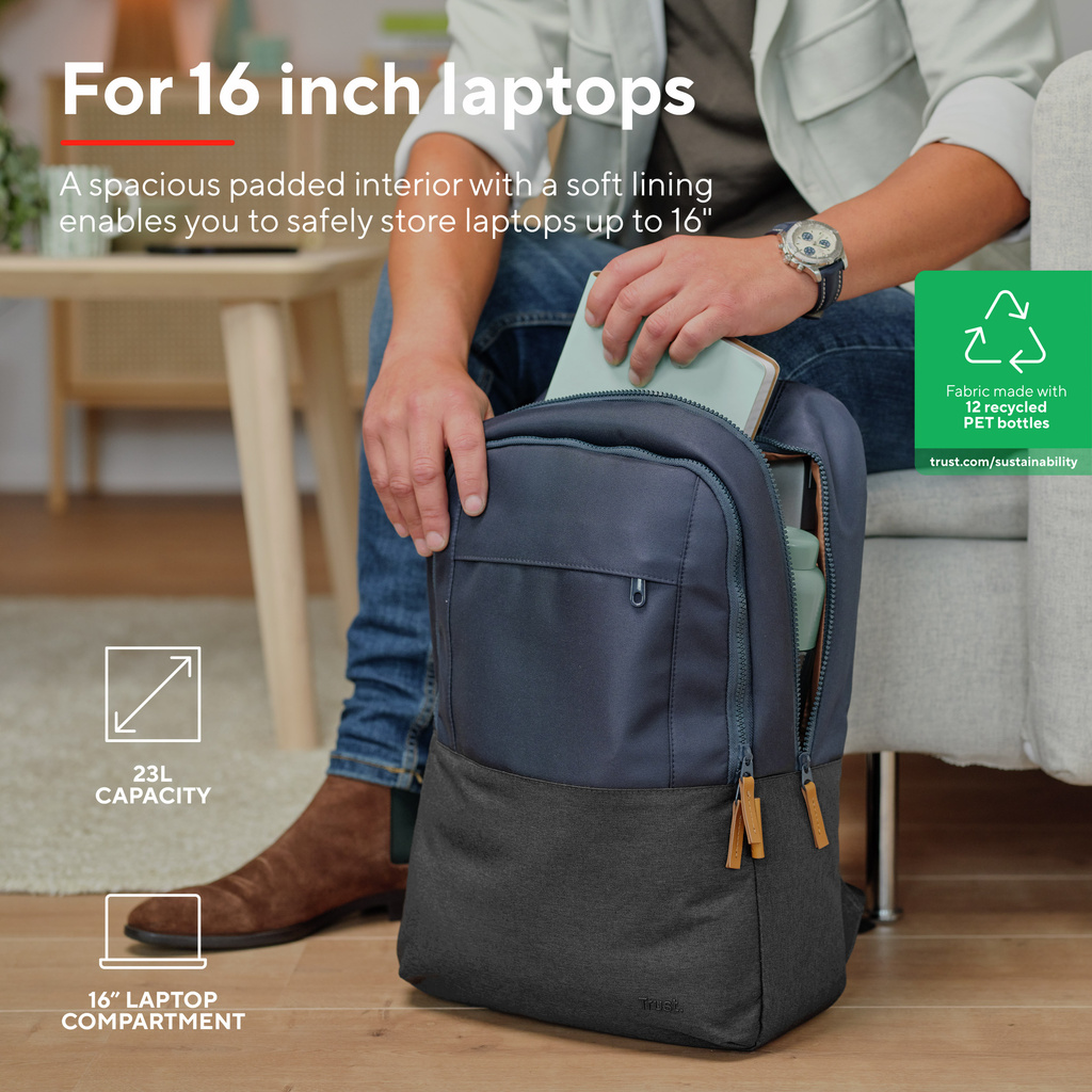 Lisboa Laptop Backpack 16" Blue