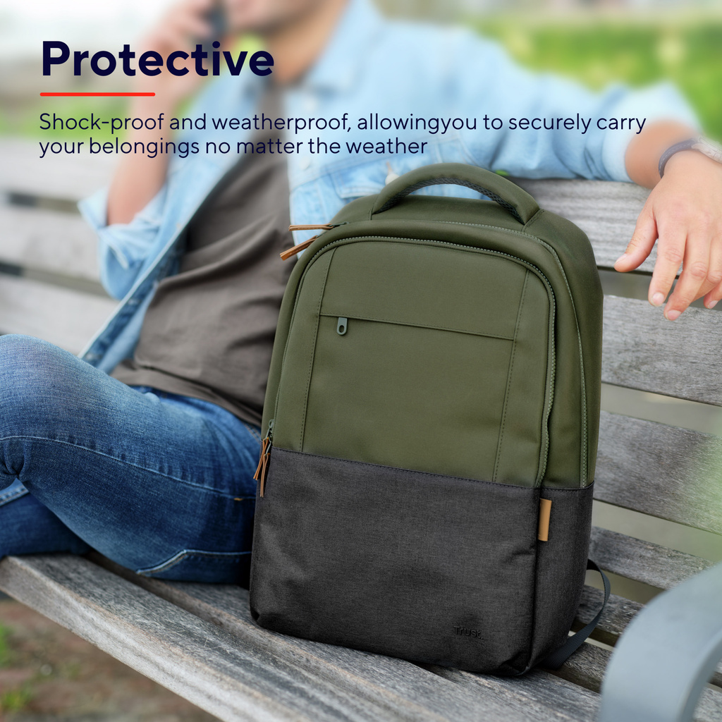 Lisboa Laptop Backpack 16" Green