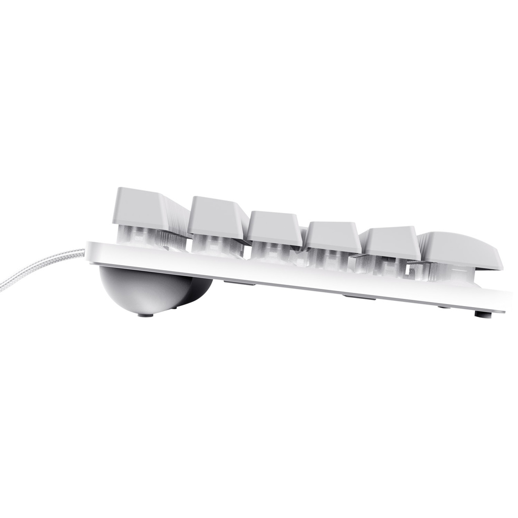 GXT 833W Thado Gamingtangentbord TKL RGB Nordisk layout Vit