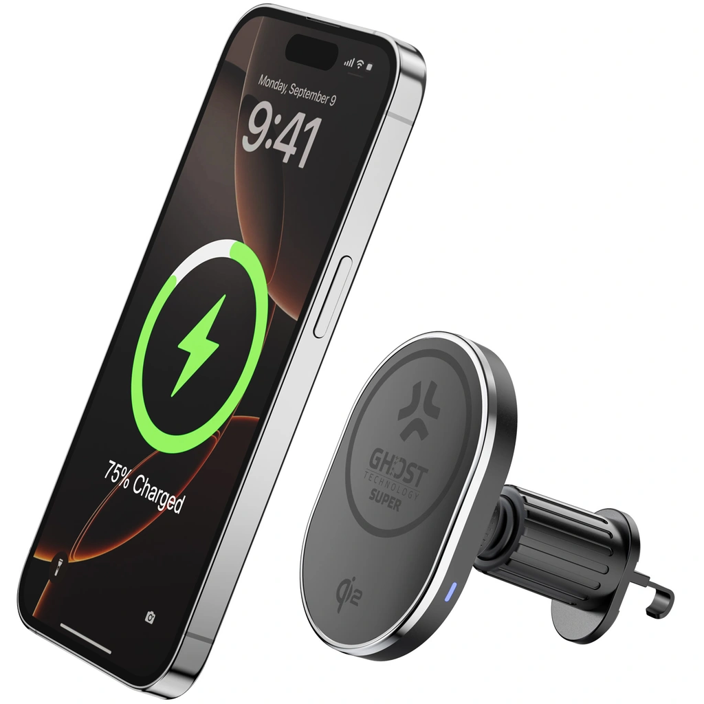 Car holder with Wireless charger Qi2 15W