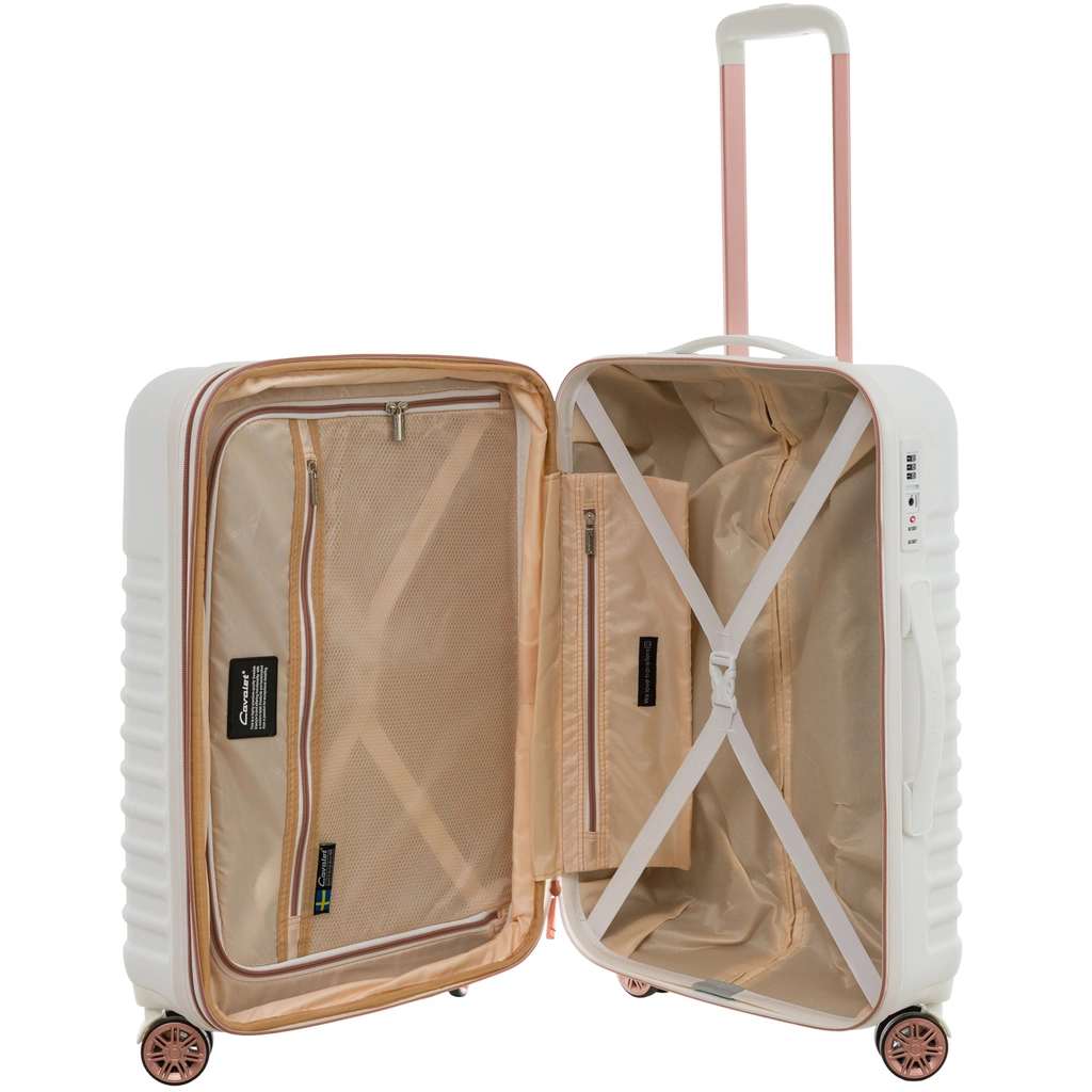 Resväska Pasadena Medium Vit/Rosé