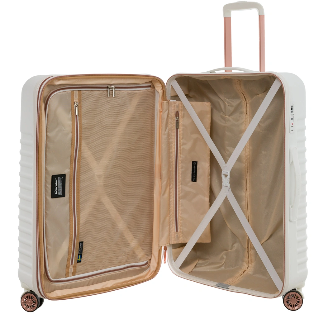 Resväska Pasadena Large Vit/Rosé