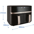 Airfryer Satisfry Dual Basket - 27680-56/RH 