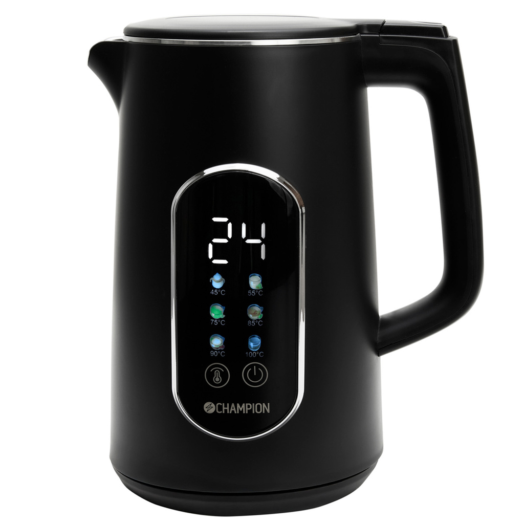 Vattenkokare Digital Temp Varmhållning 1,7L VK800 Mattsvart
